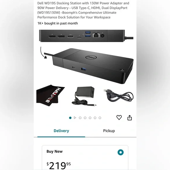 Dell docking station and power adapter brand new